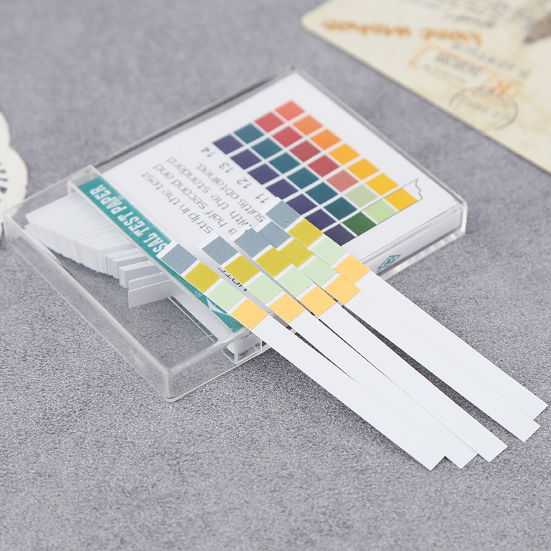 DF vienkartinis pH testerio popierius dėžutėje, 0-14 diapazonas, tikslus pH testavimo popierius