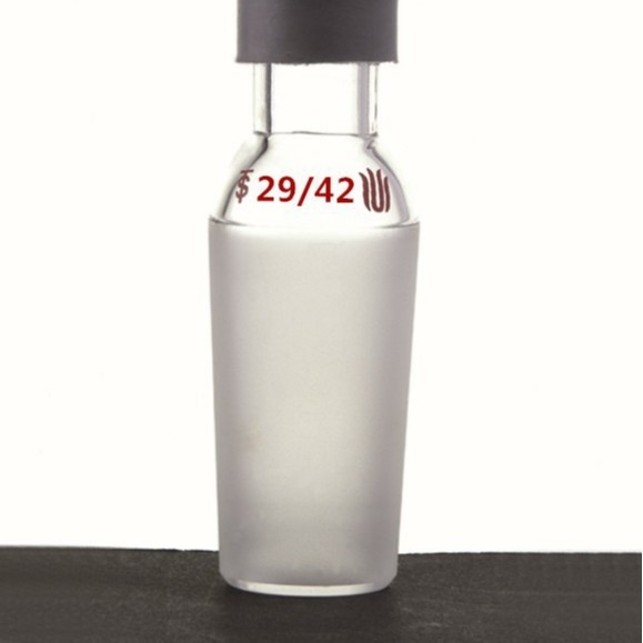 Spoj termometra s gumastim kućištem A45, staklo, Synthware