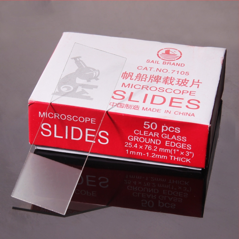 Микроскопско предметно стъкло и покривно стъкло, модел 7101, 7105, марка Sailboat