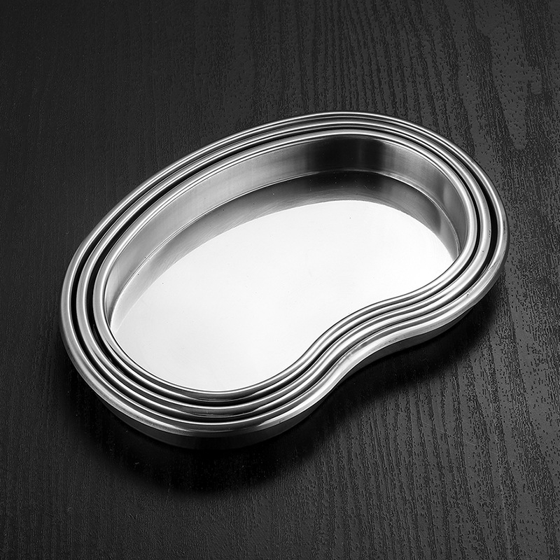 Nerūdijančio plieno diskas, inksto formos, veidrodinis poliravimas, vienos spalvos dizainas, logotipo spausdinimas