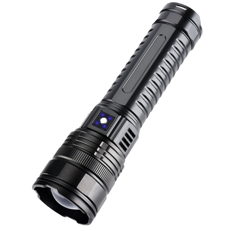 LED svjetiljka s visokim dometom i zumom, aluminijsko kućište, ponovo punjiva baterija 5400mAh, 20W, domet 500m+