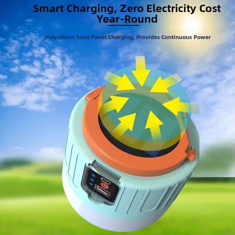 LED соларна къмпинг лампа с дистанционно управление, презареждаща се, външна палаткова светлина, 3.7V 10W