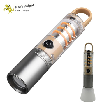 LED φακός με οπτικό ζουμ, επαναφορτιζόμενος, 10W, εμβέλεια έως 500 m, με άγκιστρο