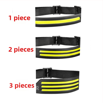 Silikoninis COB galvos žibintu su USB įkrovimu, 10W, baterija 500–1200 mAh, vandeniui atsparus, skirta lauko bėgimui