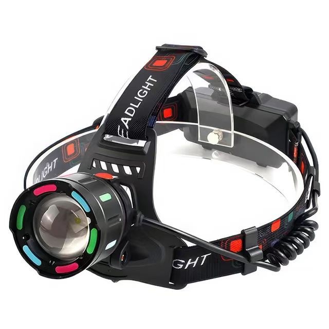 30W LED galvos žibintu, 2x18650 įkrovimo baterijos, įkraunamas, atsparus vandeniui, diapazonas iki 500 m