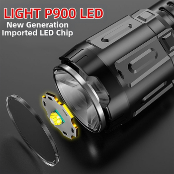 Rankinis žibintas HS105 — 3W LED, 3,7V, 14500 baterija, 90° šviesos spindulio kampas