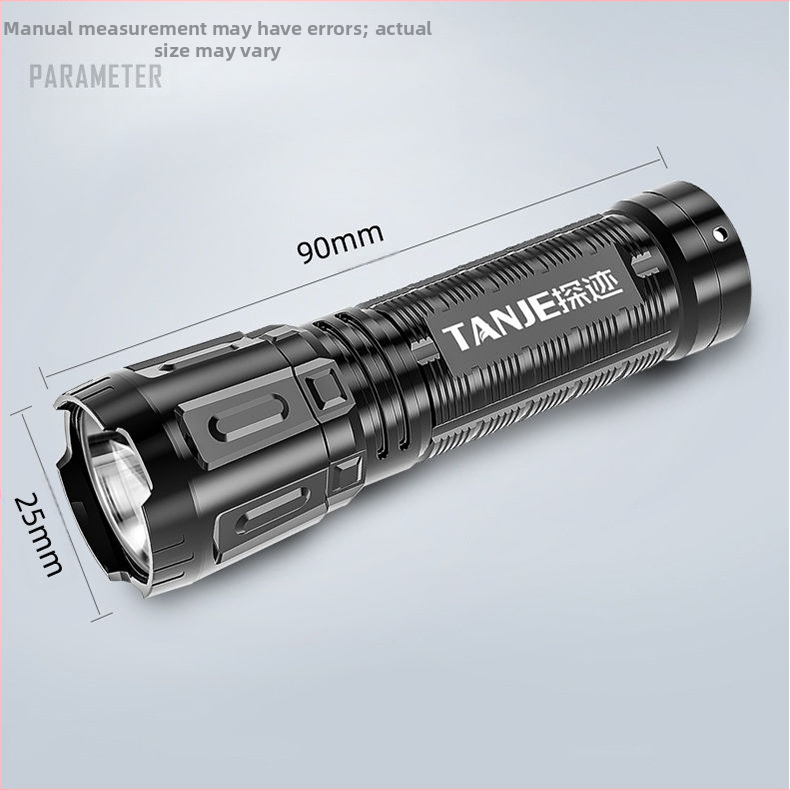 Ръчен фенер HS105 — 3W LED, 3.7V, батерия 14500, 90° лъч