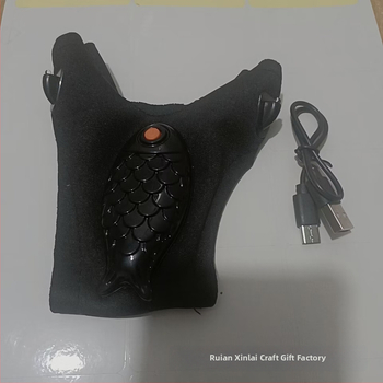 LED žvejybos pirštinės su piršto apšvietimu, pusės piršto dizainas, elastomerinis audinys, išorinis įkrovimas naktiniam žvejybai