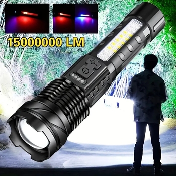 TL-54 Rankinis žibintuvas su USB įkrovimu, išorinis avarinis apšvietimas COB darbo šviesa, 5W LED