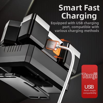 Πεντακέφαλος LED φακός κεφαλής για εξόρυξη, επαναφορτιζόμενος, 20W, μπαταρία 4000mAh, εμβέλεια 100–200 m