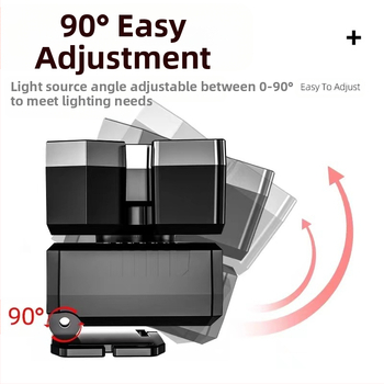 Πεντακέφαλος LED φακός κεφαλής για εξόρυξη, επαναφορτιζόμενος, 20W, μπαταρία 4000mAh, εμβέλεια 100–200 m