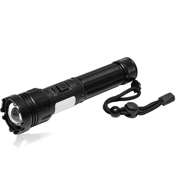 P50 телескопичен зум фенер, 30W, 5000 mAh презареждаем LED, алуминиев корпус, обхват 200–500 м