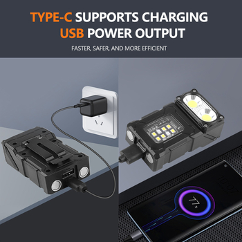 LED μπροστινό φανάρι ποδηλάτου με πολυμερή μπαταρία και ψηφιακή οθόνη ισχύος, 10W, φόρτιση, λειτουργία power bank, εμβέλεια 100–200 μέτρα