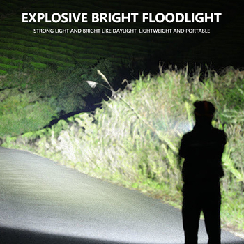 LED μπροστινό φανάρι ποδηλάτου με πολυμερή μπαταρία και ψηφιακή οθόνη ισχύος, 10W, φόρτιση, λειτουργία power bank, εμβέλεια 100–200 μέτρα