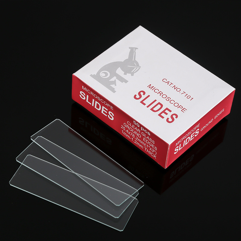 Πλάκες μικροσκοπίου 7101 — frosted, άκρη υδροπολιωμένου λείανσης; μάρκα Mingsheng; προέλευση Jiangsu