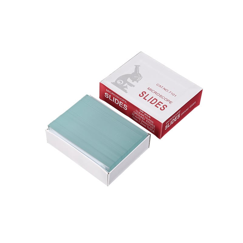 Πλάκες μικροσκοπίου 7101 — frosted, άκρη υδροπολιωμένου λείανσης; μάρκα Mingsheng; προέλευση Jiangsu