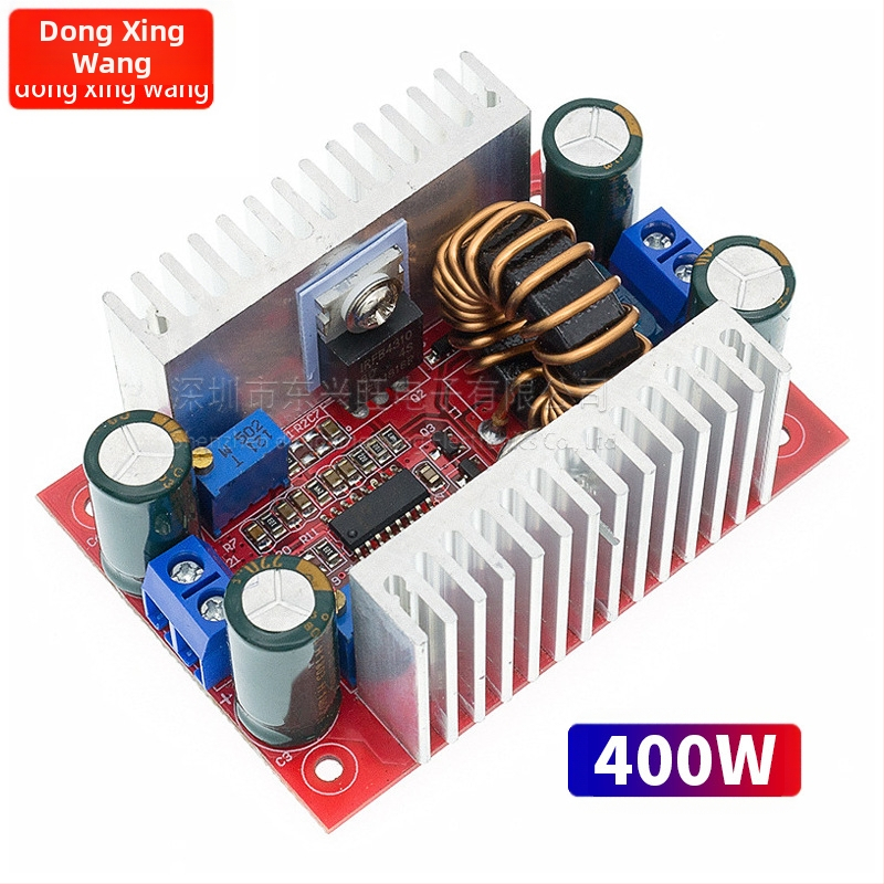 DC-DC boost захранващ модул с константно напрежение и ток за LED усилване и зареждане на батерията на лаптоп, 400W, тегло 60 g, DXW