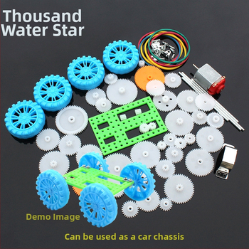 Pārnesumu kārbas komplekts DIY robotiem – 50 plastmasas zobrati Mercury