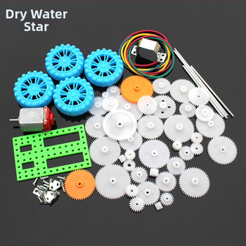 Pārnesumu kārbas komplekts DIY robotiem – 50 plastmasas zobrati Mercury