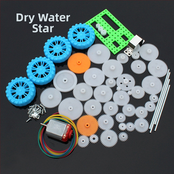 Pārnesumu kārbas komplekts DIY robotiem – 50 plastmasas zobrati Mercury