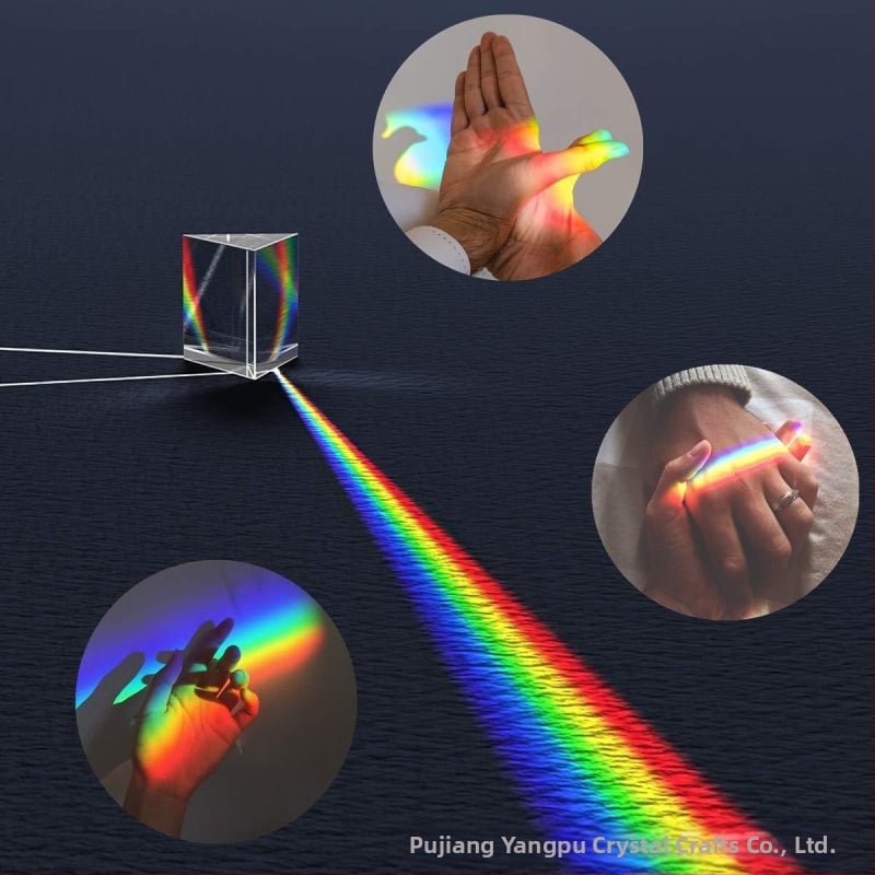 Τριγωνικό οπτικό πρίσμα από κρυσταλλικό γυαλί για φωτογράφηση και βιντεοσκόπηση, Yangpu.