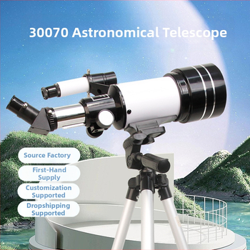 F30070 monokuláris csillagászati távcső, 150x nagyítás, látómező 100–1000, képstabilizáló rendszer