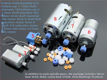 Khakis boutique spindle gear set with worm gear, D shaft and shaft sleeve