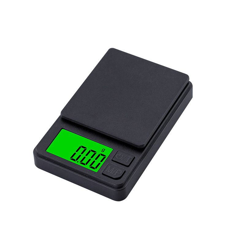 T2 Mini papuošalų svarstykės, 1000g/0.1g, nešiojamos elektroninės svarstyklės papuošalams, maitinamos baterija