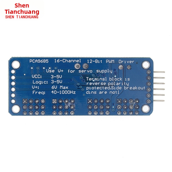 Arduino съвместим PCA9685 16-канален PWM I2C платка