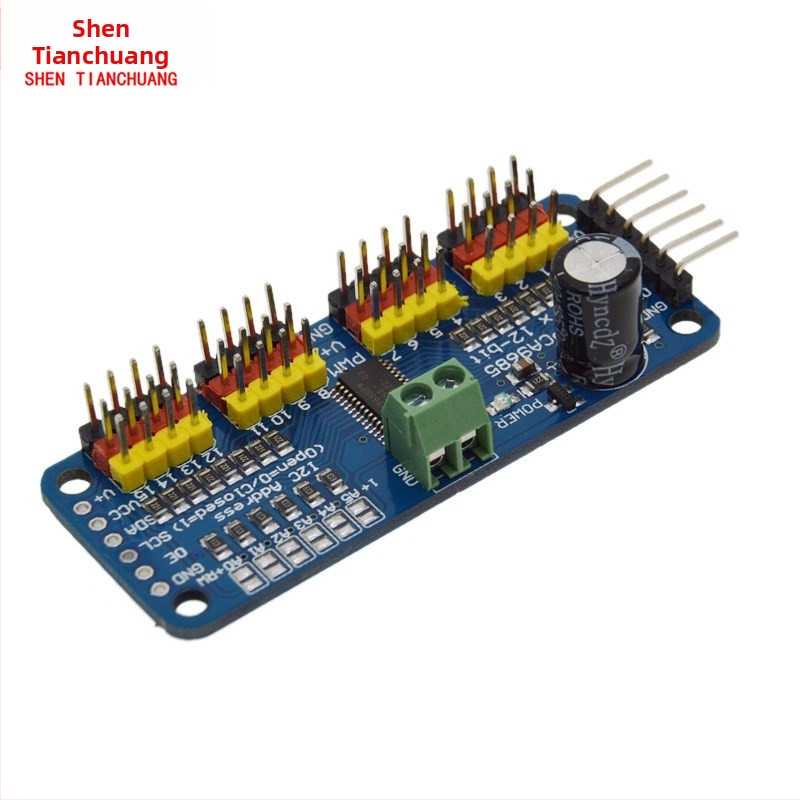 Arduino съвместим PCA9685 16-канален PWM I2C платка