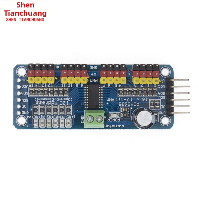 Arduino съвместим PCA9685 16-канален PWM I2C платка
