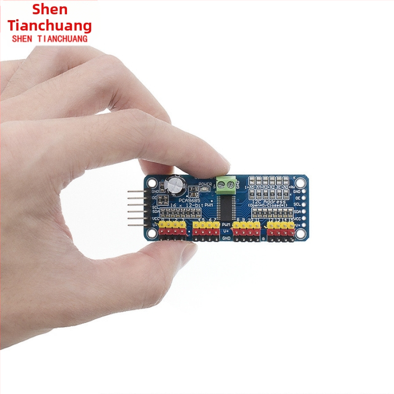 Arduino съвместим PCA9685 16-канален PWM I2C платка