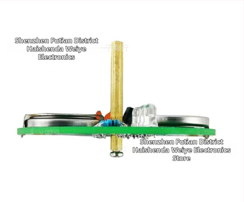LED комплект за гироскоп DIY – настолни въртящи се светлини, практика по заваряване (алуминиево подложка, двустранна платка, твърда конструкция, съвместим с гироскопи)