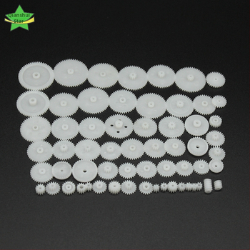 Robota zobu komplekts (58 dažādu plastmasas zobu komplektu, DIY pārnesumkastei)