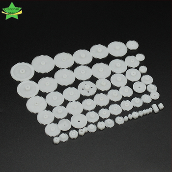 Robota zobu komplekts (58 dažādu plastmasas zobu komplektu, DIY pārnesumkastei)