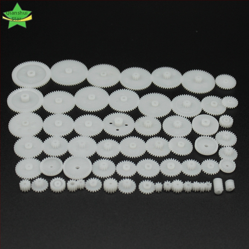 Роботен комплект зъбни колела (58 вида пластмасови зъбни колела за DIY редуктор)