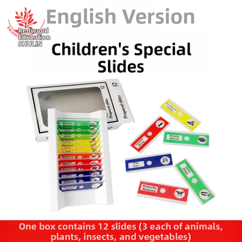 Mangrove PVC βιολογικά δείγματα, σετ 12 για διαφάνειες μικροσκοπίου (ζώα και φυτά)