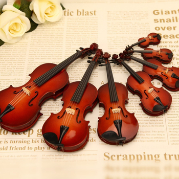 Mini kézműves hegedűmodell - Basswood, beltéri dekoráció, születésnapi ajándék osztálytársaknak