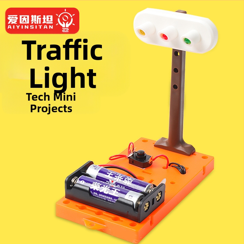 DIY satiksmes luktura zinātnes komplekts – ABS materiāls, nav elektrisks, daudzfunkcionāls izglītojošs modelis bērniem 4–6 gadi