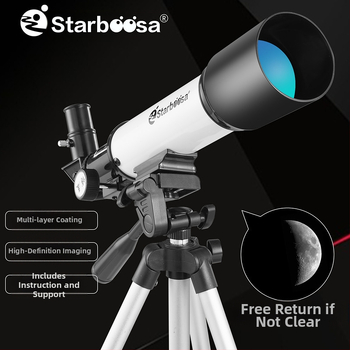 Astronominis teleskopas su aukšta raiška, didelis didinimas, modelis F36050AZM, trikojis stovas