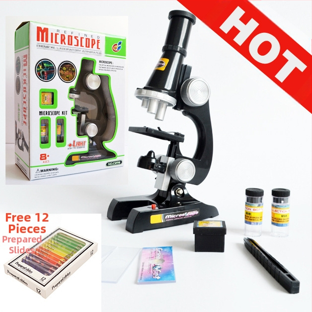 Bioloģiskais mikroskops bērniem ar 450x palielinājumu | metāla konstrukcija | izglītojoša zinātniska rotaļlieta 0–2 gadi | rokas eksperimentu rīks