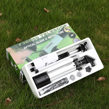 Monokuliarinis astronominis teleskopas F36050, 90× didinimas, 50 mm išėjimo vyzdžio skersmuo, tinkamas studentams