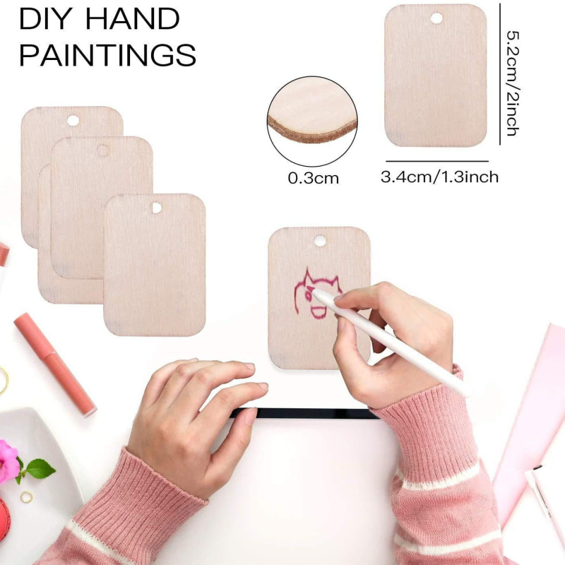 Fa medál, Blue and White márka, anyag: fa