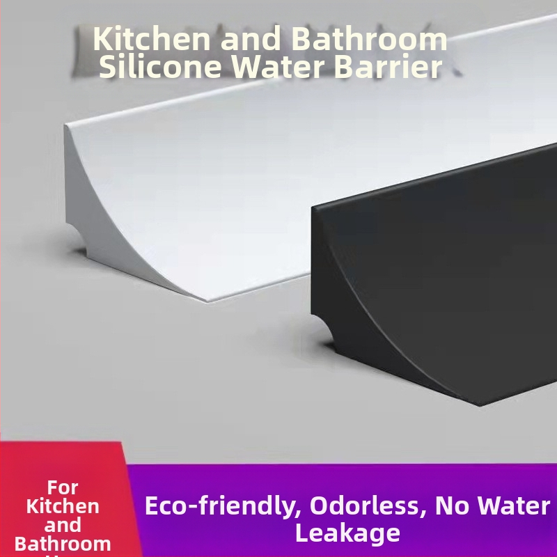 Силиконова водна преграда за кухненски плот и ръб на мивката, мека силиконова защита за баня