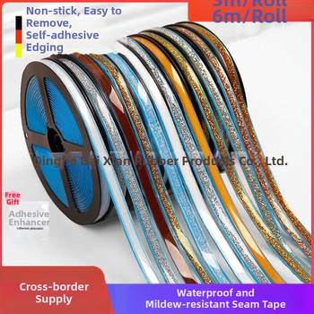 Самозалепваща PVC декоративна лента за уплътняване на ръбове — марка 03/Qunwo, за декорация