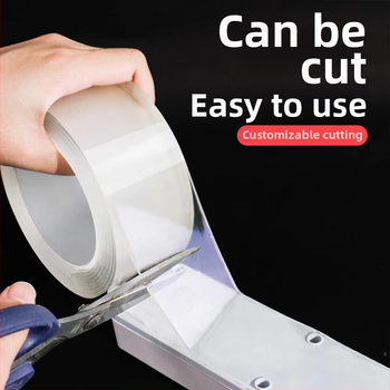 Νάνο ταινία (ακρυλική) – επαναχρησιμοποιήσιμη διπλής όψης κόλλα για στερέωση; λειτουργεί σε κανονικές θερμοκρασίες; κατάλληλη για διάφορες αποθήκευσεις