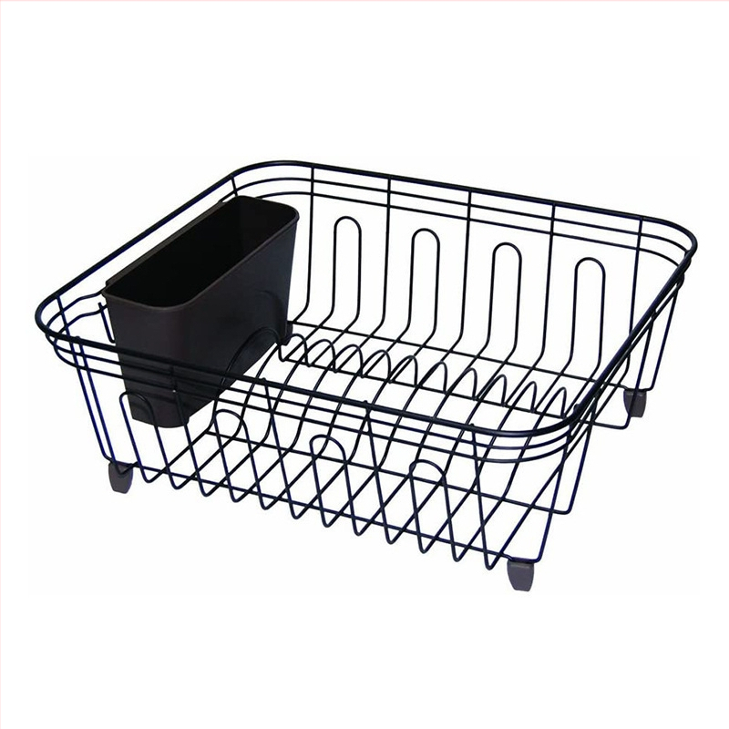 Стойка за съдове за отцеждане от желязна тел, настолна, Hongcheng, модерен стил, рафт за отцеждане на съдове