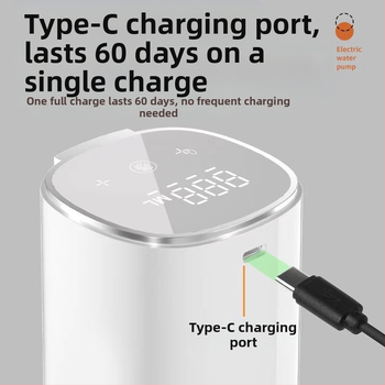 Barrelio vandens siurblys su jutikliniu ekranu, modelis H4, ABS korpusas, 5V, 4W