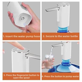 Barrelio vandens siurblys su jutikliniu ekranu, modelis H4, ABS korpusas, 5V, 4W