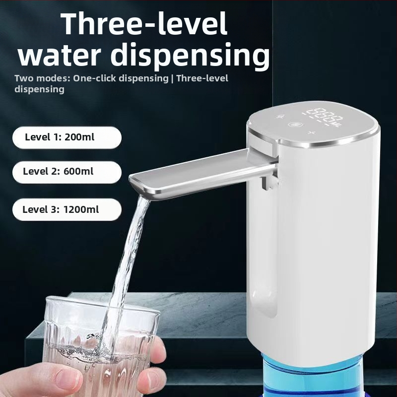 Barrelio vandens siurblys su jutikliniu ekranu, modelis H4, ABS korpusas, 5V, 4W